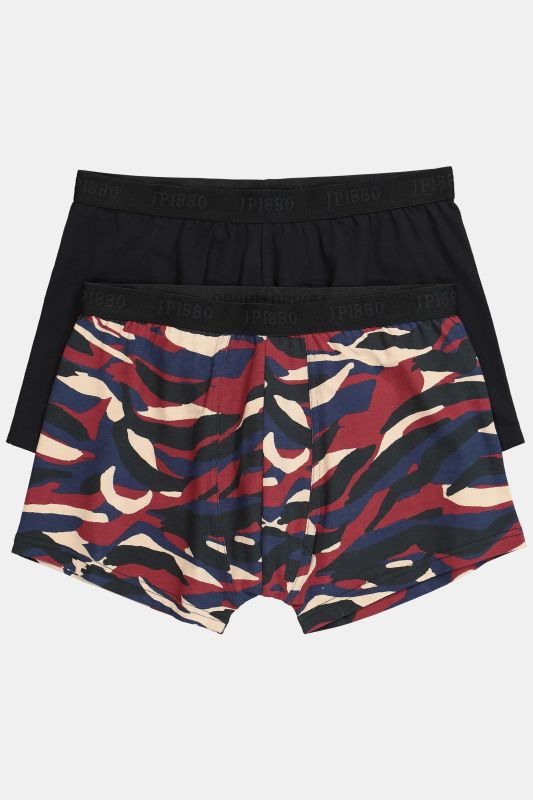 Lot de 2 boxers JP 1880, finition FLEXNAMIC® et label OEKO-TEX, sous-vêtements collection Homewear - jusqu'au 8 XL