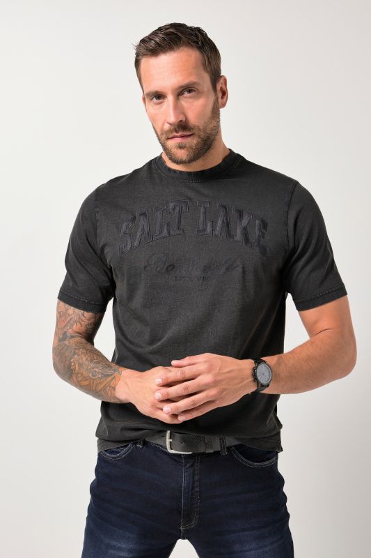 T-shirt JP 1880, manches courtes et imprimé poitrine, style vintage - jusqu'au 8 XL