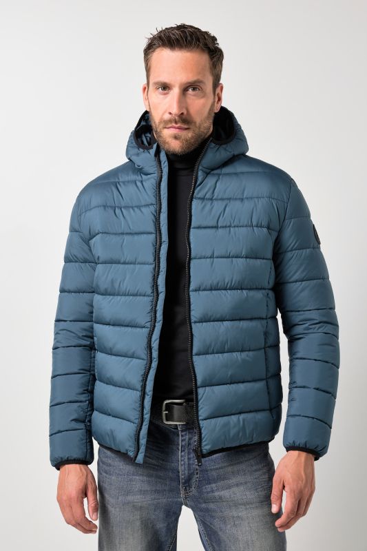 Veste outdoor matelassée, rembourrage sensation duvet, modèle avec capuche - jusqu'au 7 XL