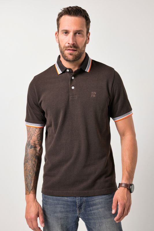 Polo JP 1880 en piqué TwoTone, manches courtes - jusqu'au 8 XL