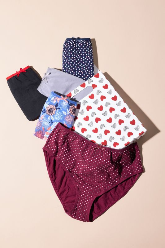Boîte surprise de 5 culottes midi, différents modèles