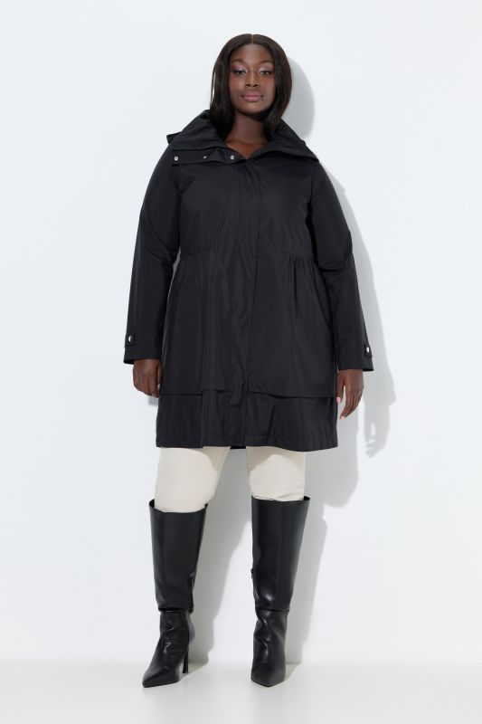 Manteau Sympatex imperméable, col montant et poches zippées