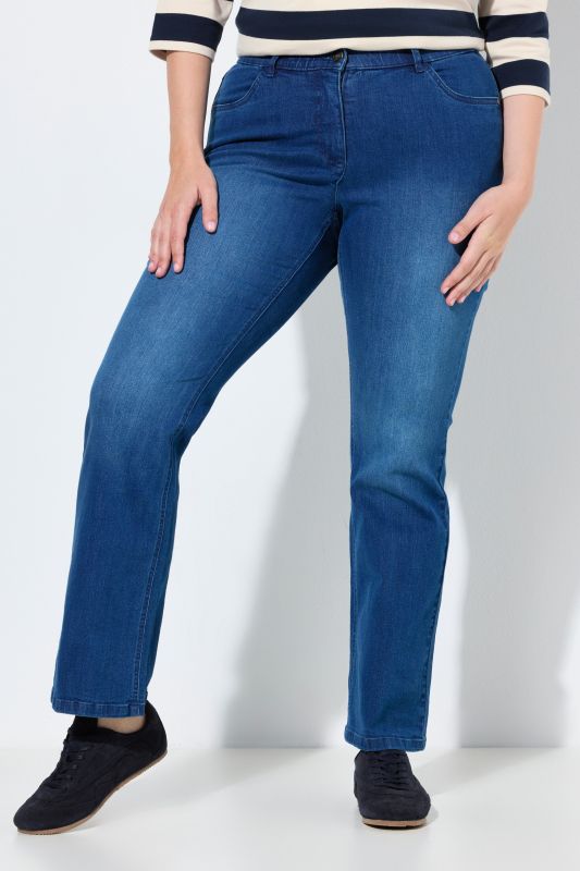 Jean Bootcut Marie en coton bio, taille élastique