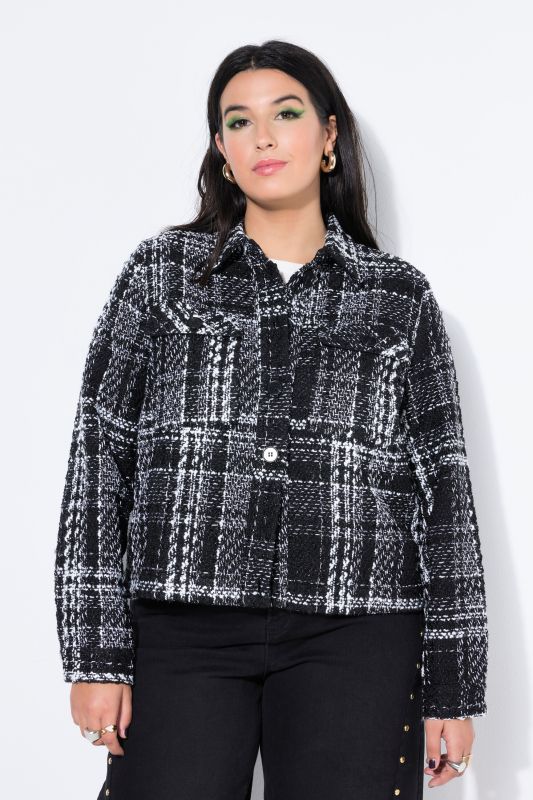 Veste en tissu bouclé scintillant, coupe Boxy Shape