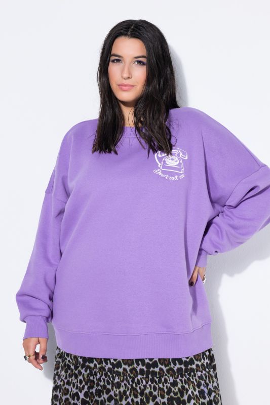 Sweat-shirt ultra-oversize, certifié OEKO-TEX, imprimés