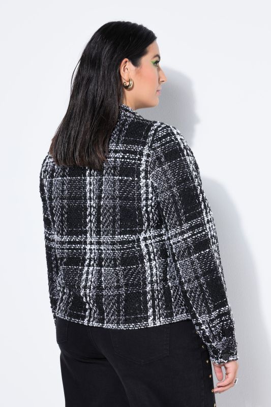Veste en tissu bouclé scintillant, coupe Boxy Shape
