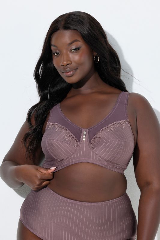 Soutien-gorge de maintien sans armatures, pendentif en strass - bonnet B-G