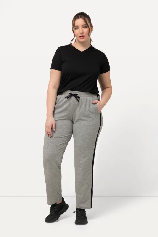 Pantalon de jogging, galons, ceinture élastique, poches