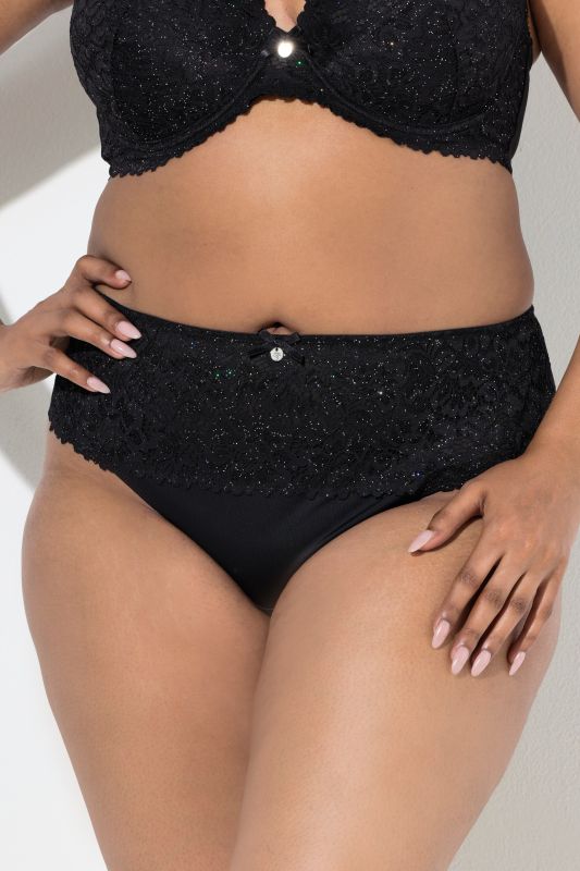 String couvrant TRUYOU en microfibre. Dentelle brillante et raffinée