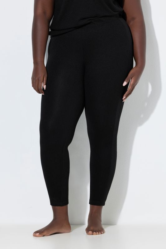 Legging loungewear, rayures latérales, ceinture élastique