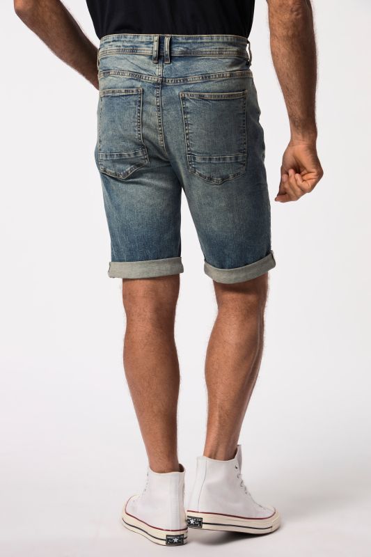 Bermuda en jean ventre confort JP 1880, technologie FLEXNAMIC®, modèle 5 poches - jusqu'au 74