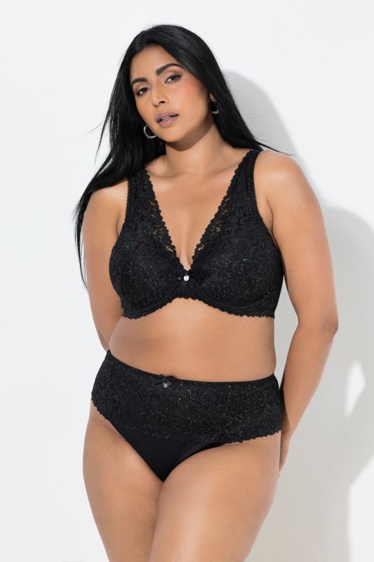 String couvrant TRUYOU en microfibre. Dentelle brillante et raffinée