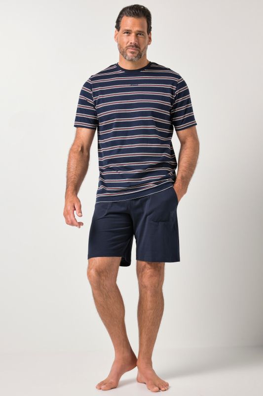 Pyjama JP 1880 deux pièces (T-shirt rayé + short), collection Homewear - jusqu'au 8 XL