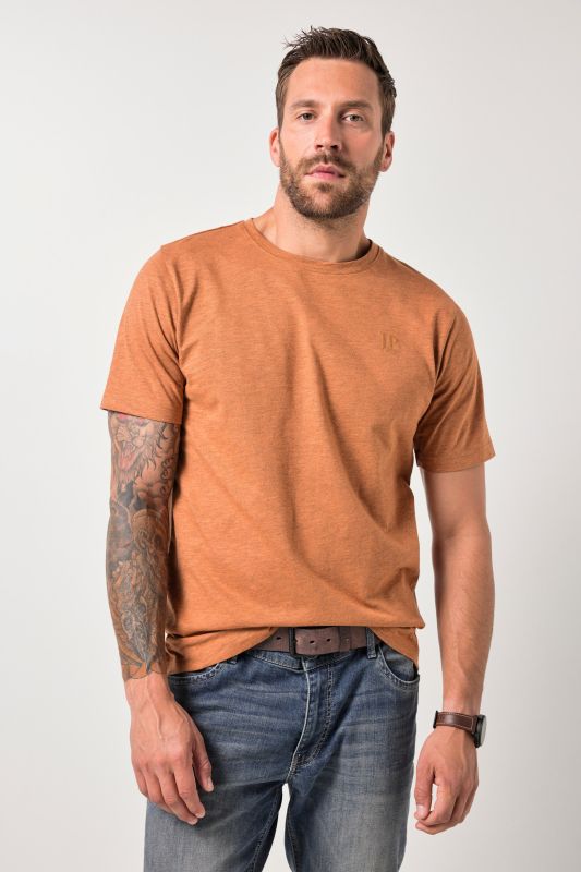 T-shirt JP 1880 en jersey chiné, manches courtes - jusqu'au 8 XL