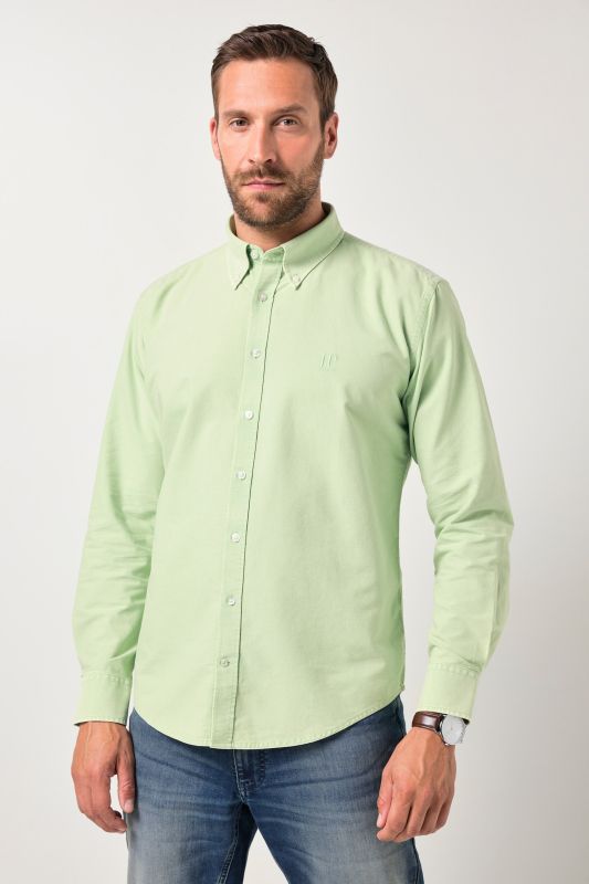 Chemise Oxford JP 1880, finition FLEXNAMIC®, manches longues et col à pointes boutonnées, coupe Modern Fit - jusqu'au 8&nbsp;XL