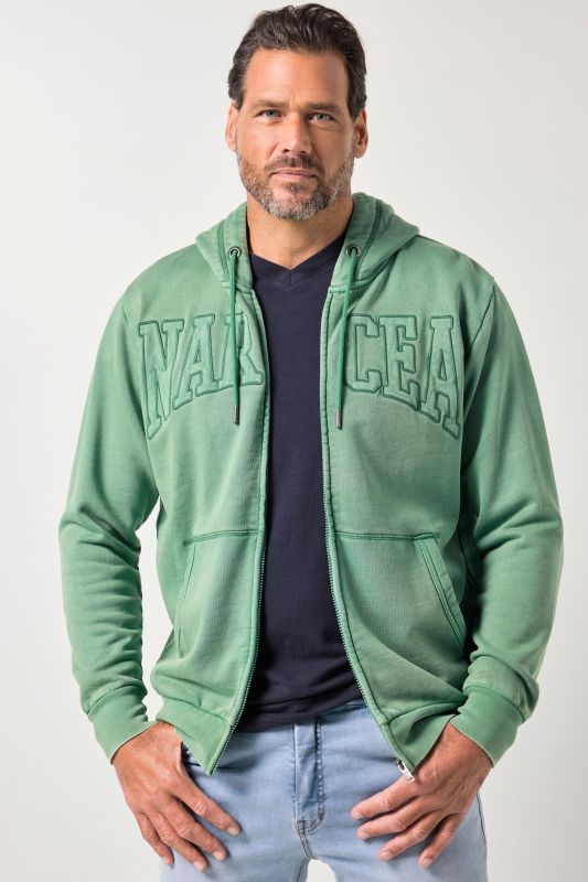 Veste à capuche JP 1880 en molleton, flocage - jusqu'au 8 XL