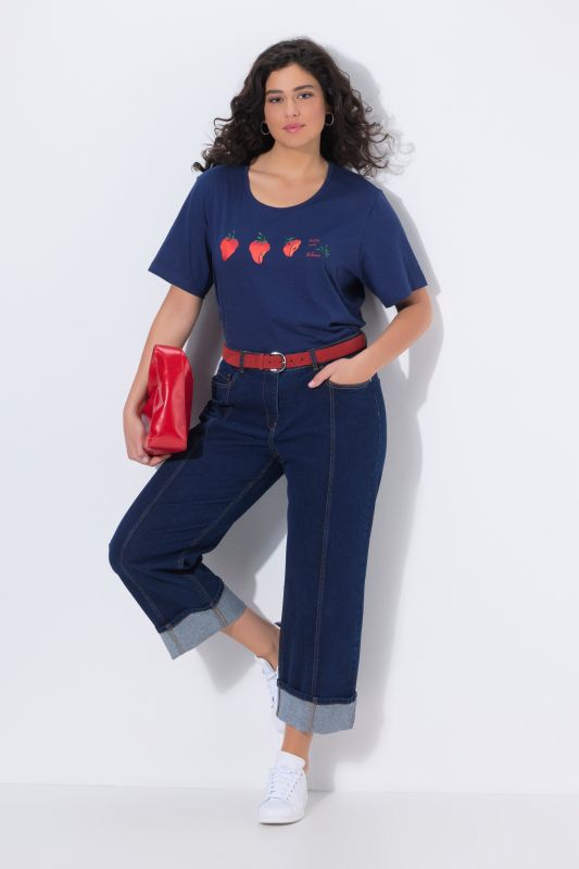 Jean Mary jambe droite et large, avec revers