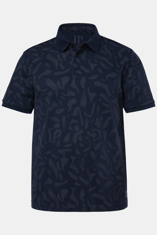Polo JP 1880 en piqué, manches courtes et imprimé all-over - jusqu'au 8 XL