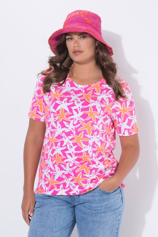 T-shirt décolleté rond et manches courtes, label OEKO-TEX