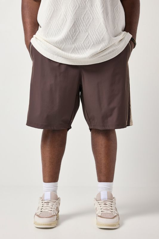 Bermuda STHUGE à taille élastique, bande sur les côtés, matière séchant rapidement - jusqu'au 8 XL