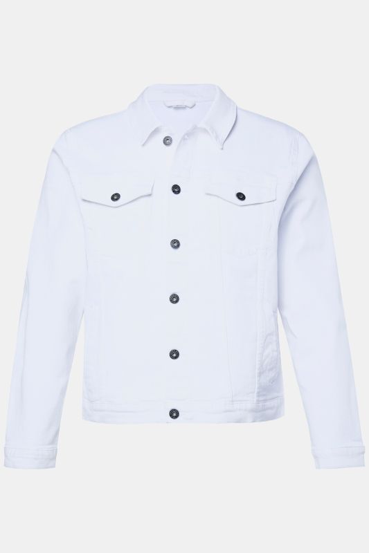 Veste en jean JP 1880, 4 poches et patte de boutonnage - jusqu'au 8 XL