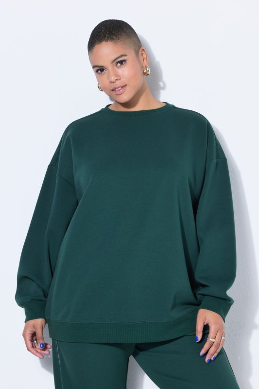 Sweat-shirt oversize, message sportif