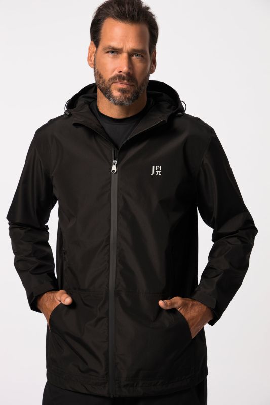 Veste de pluie JAY-PI, collection Outdoor. Capuche et fermeture zippée imperméable. Matière technique.