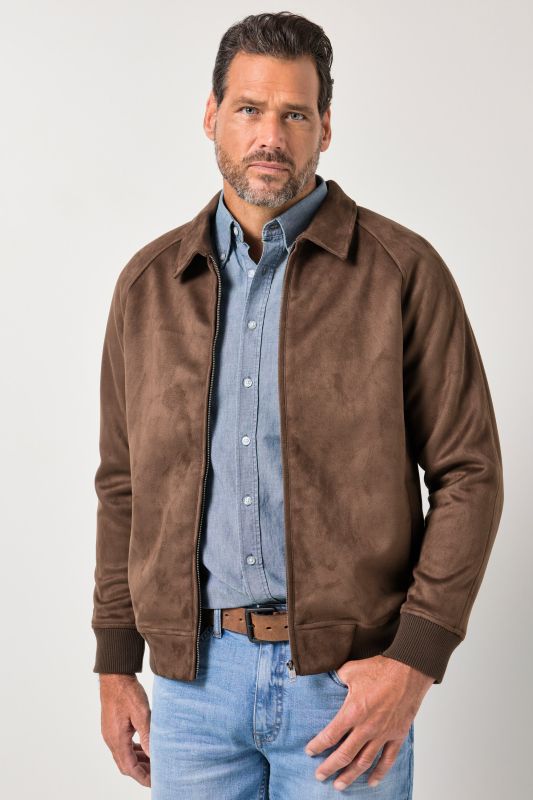 Blouson JP 1880 imitation cuir suédé, fermeture zippée, collection Outdoor - jusqu'au 7 XL