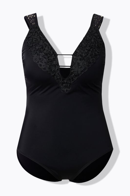 Maillot de bain avec armatures, coques souples, laçage, en matière recyclée