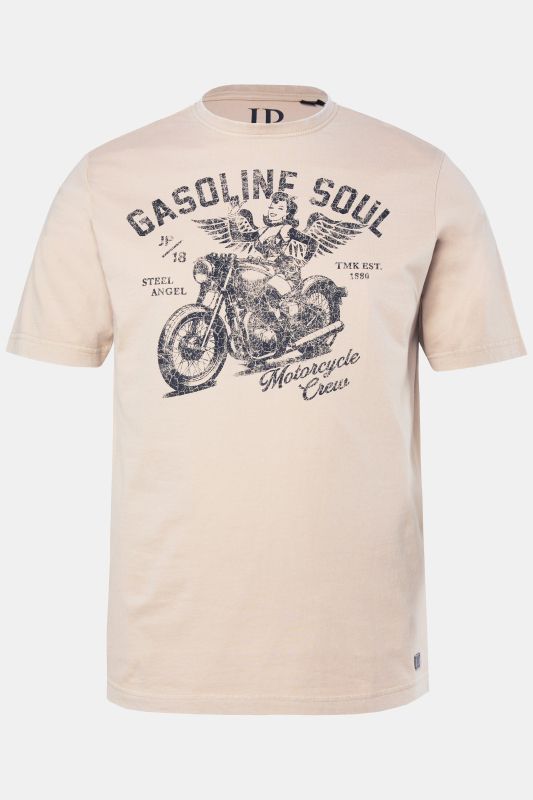 T-shirt JP 1880, manches courtes et imprimé poitrine, style vintage – jusqu'au 8 XL