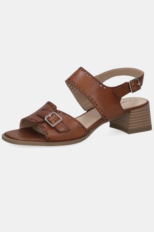 Sandales en cuir Caprice, avec boucles - largeur H