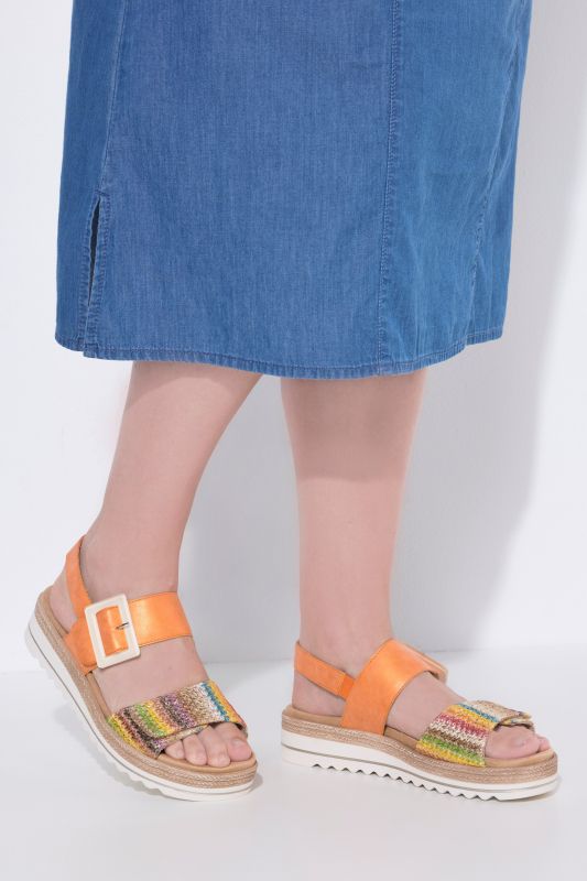 Sandales Remonte Lite & Soft, avec semelle intérieure amovible - largeur F 1/2