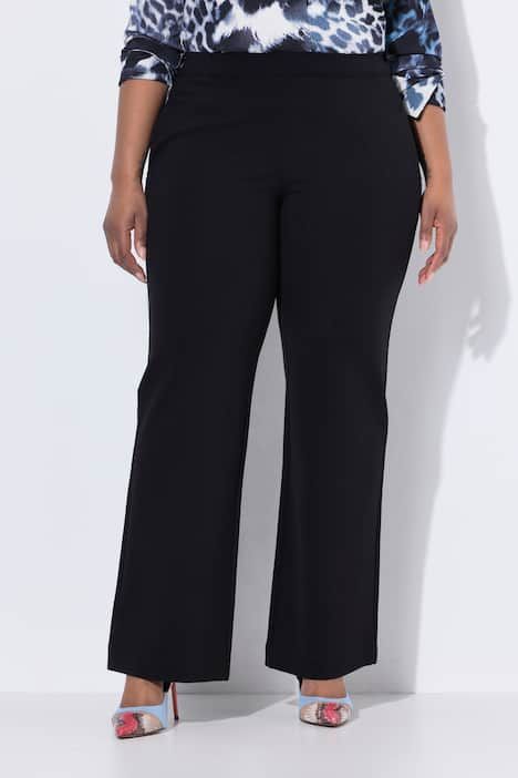 Pantalon droit et large à ceinture élastique, Punto di Roma