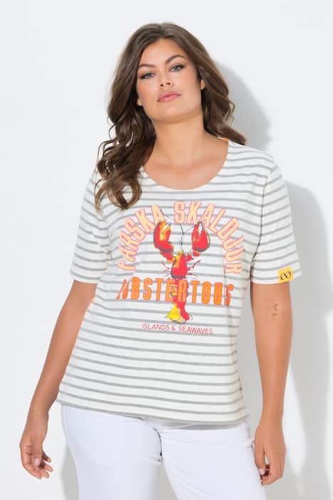 T-shirt décolleté rond et manches courtes