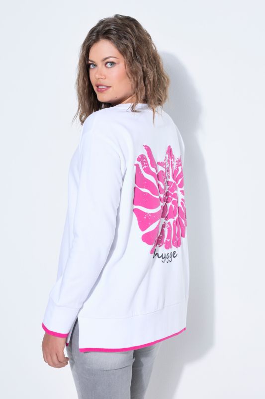 Sweat-shirt manches longues, imprimé dans le dos