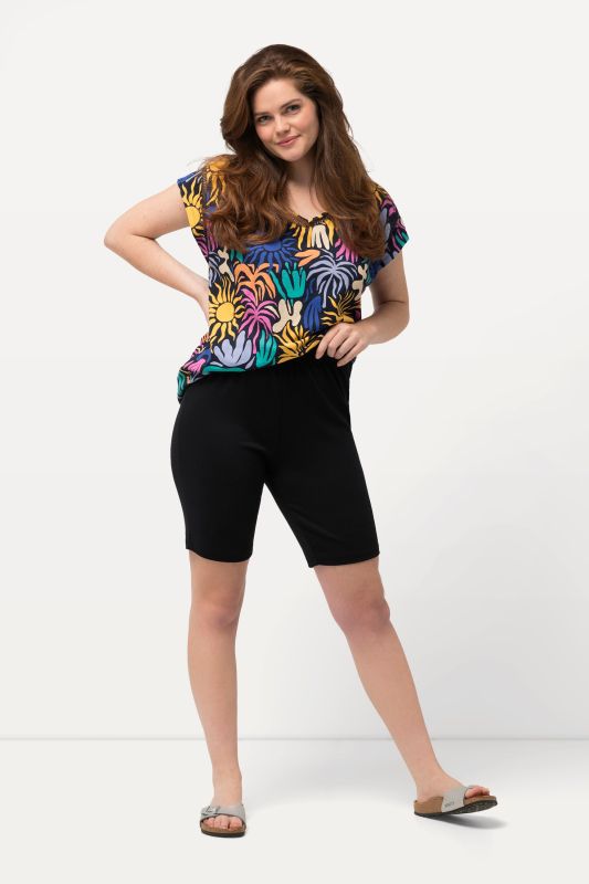 Cycliste élastique à jambe étroite, en coton bio