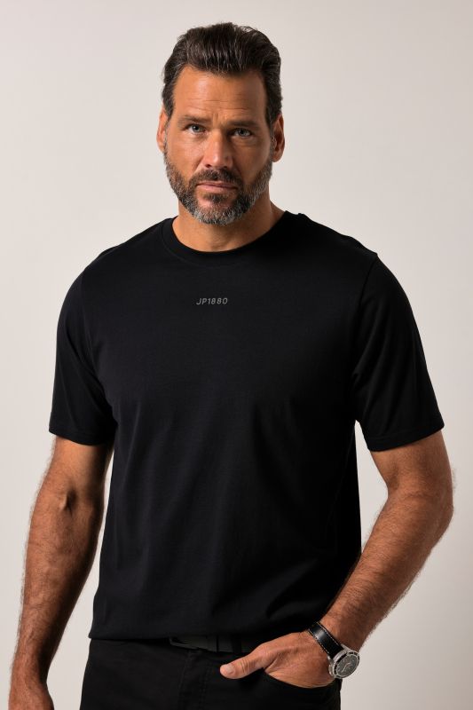 T-shirt JP 1880 à manches courtes, col rond et logo en relief - jusqu'au 8 XL