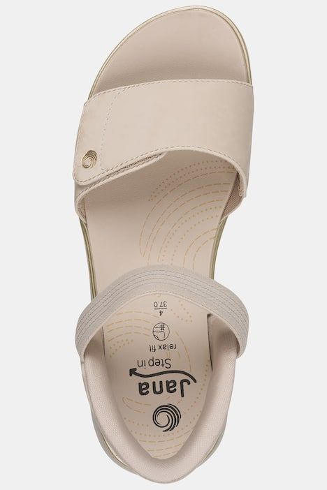 Sandalettes Jana Shoes véganes, brides à scratch - largeur H