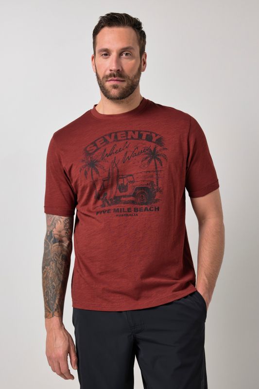 T-shirt JP 1880, imprimé et manches courtes - jusqu'au 8 XL