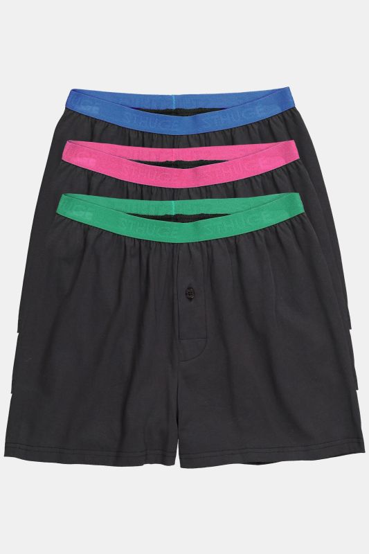 Caleçons STHUGE, lot de 3. Finition FLEXLASTIC®, label OEKO-TEX - jusqu'au 8 XL