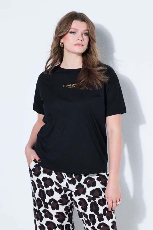 T-shirt oversize, message imprimé