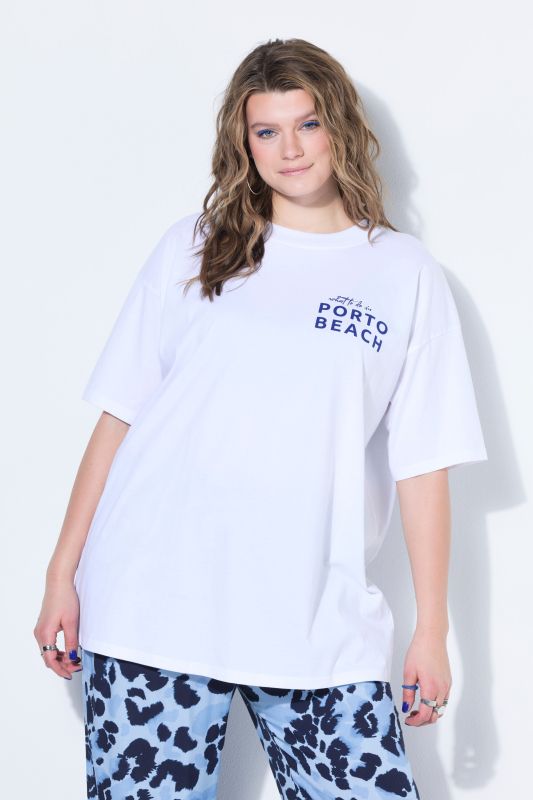 T-shirt oversize, grand imprimé XL au dos