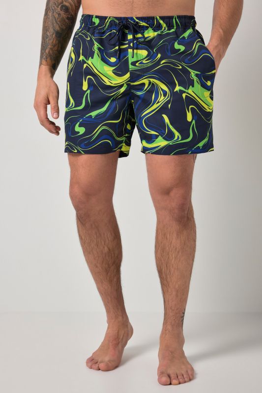 Short de bain JAY-PI collection Beachwear, taille élastique et imprimé intégral - jusqu'au 8 XL
