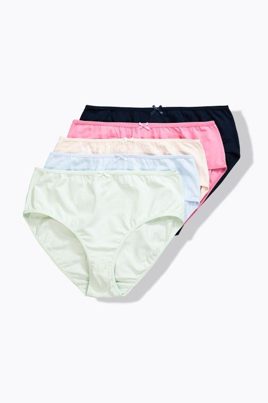 Culottes midi en lot de 5, pois/uni