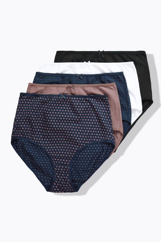 Culottes maxi en lot de 5, pois/uni