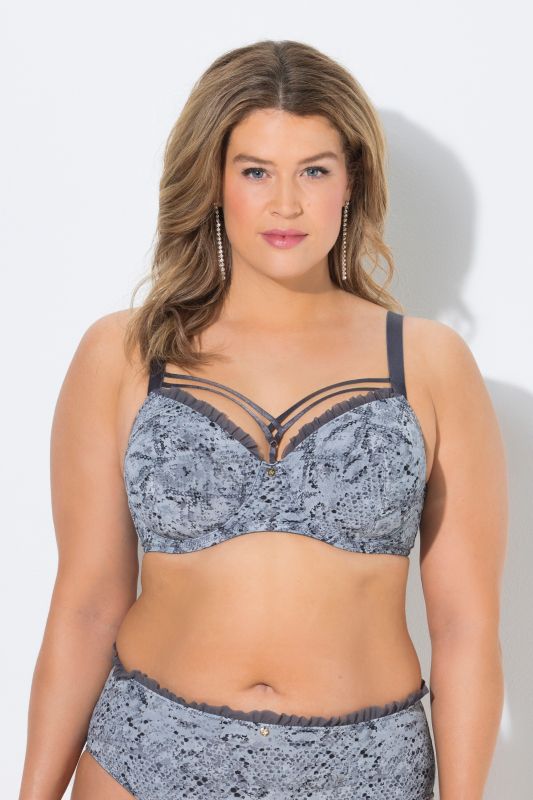 Soutien-gorge TruYou, armatures et coques souples, motif léopard - bonnet B-F