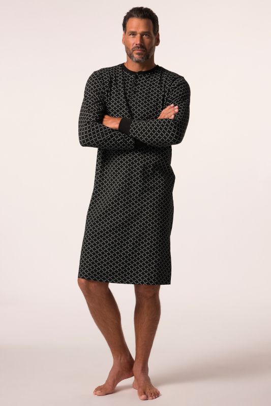 Chemise de nuit, uni, manches longues, jusqu'au 8 XL