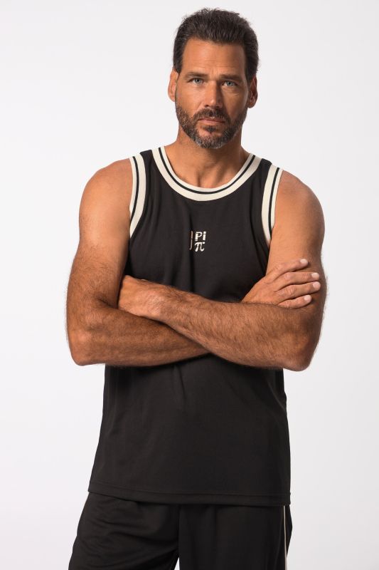 Débardeur, collection Fitness. Imprimé sur la poitrine. Tissu respirant et technologie QuickDry