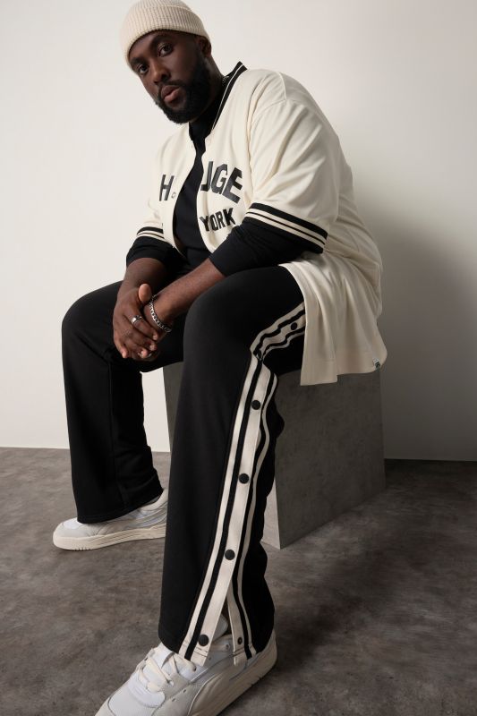 Pantalon en molleton, taille élastique, coupe Relaxed Fit - jusqu'au 8&nbsp;XL