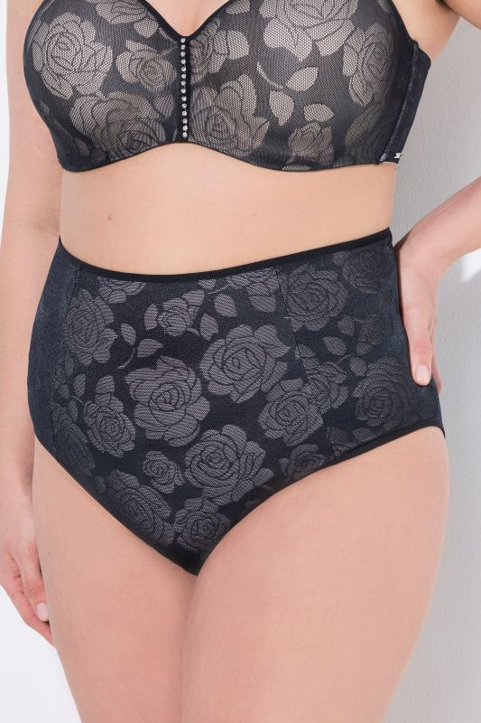 Culotte maxi TRUYOU en microfibre et dentelle